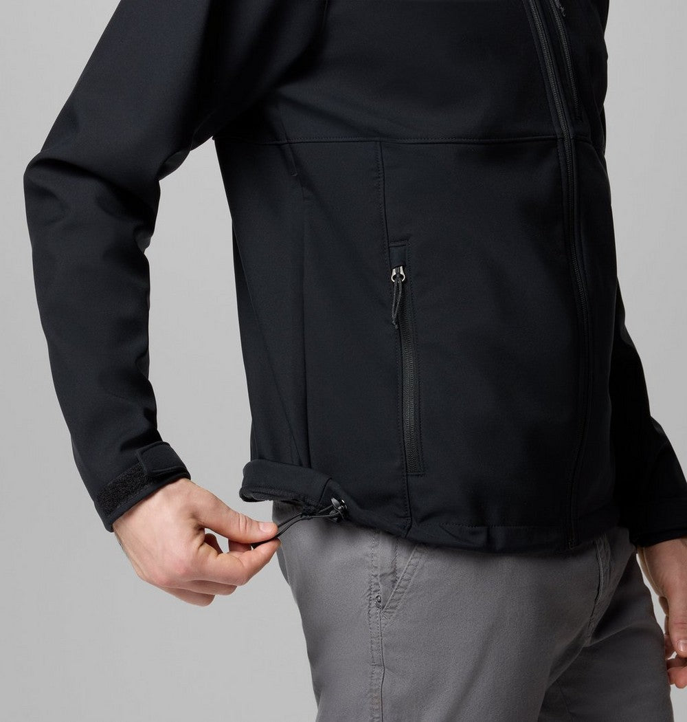 Men's Hooded Softshell Jacket - Brown