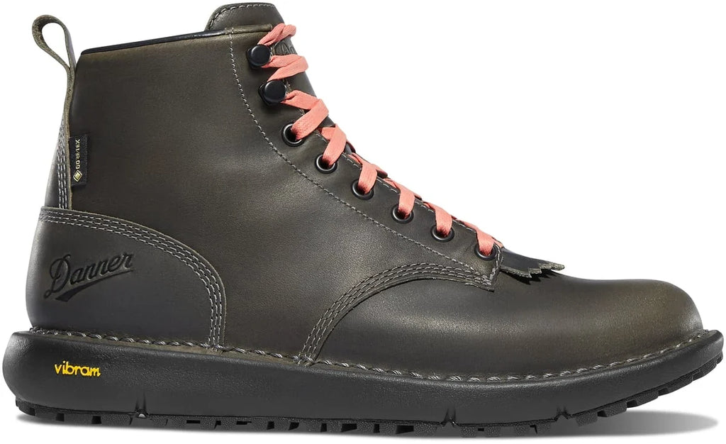 Women's 6-Inch Waterproof Leather Boot - Charcoal
