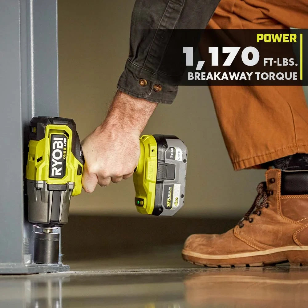 18V Brushless High-Torque Impact Wrench Kit