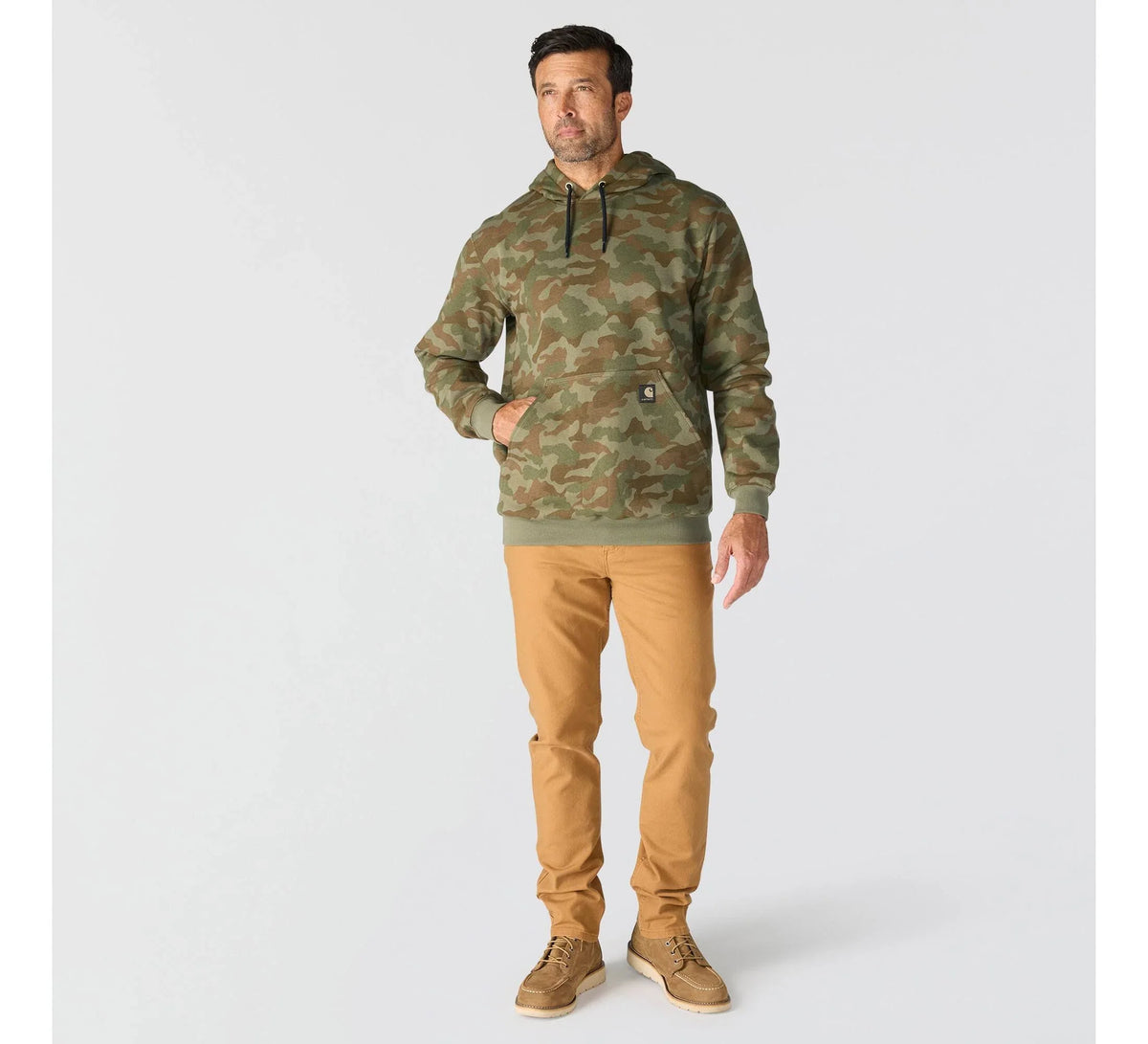 Men's Camo Pullover Hoodie - Green