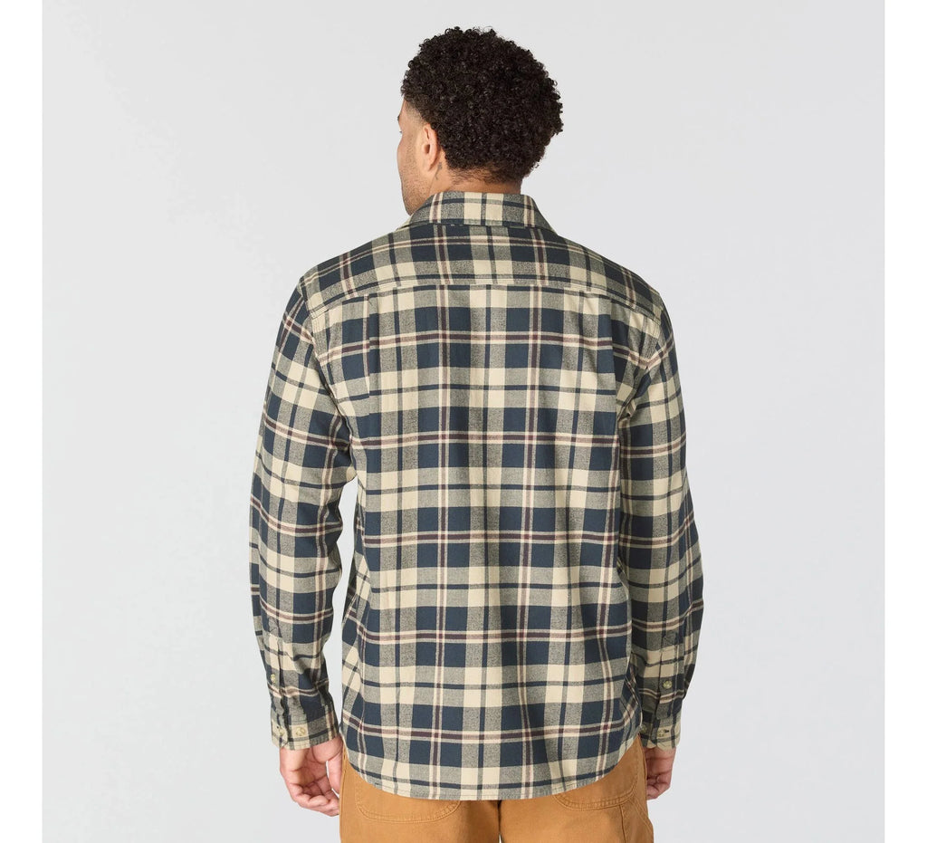 Men's Stretch Plaid Flannel Shirt - Red