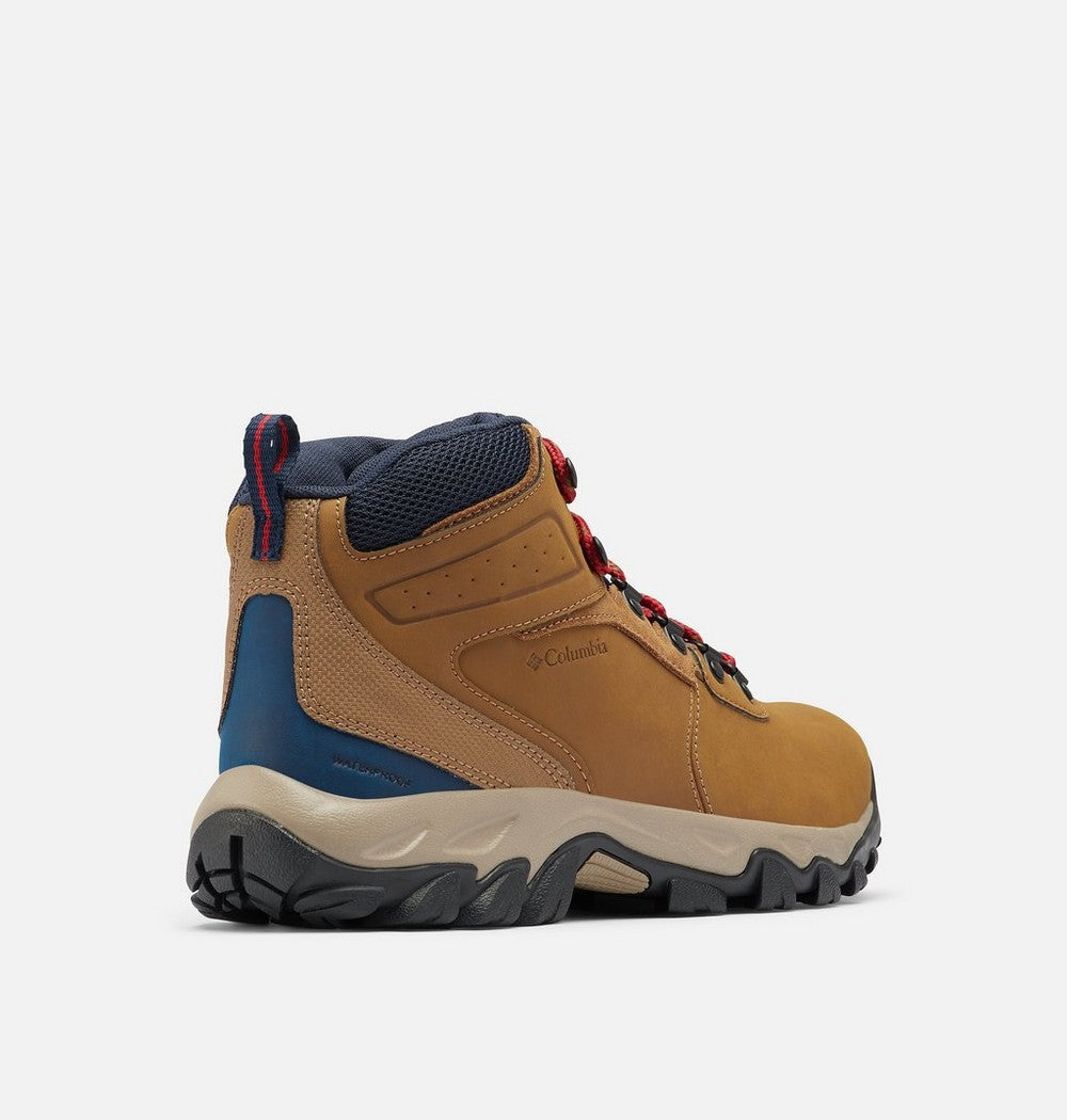 Men's Wide Waterproof Hiking Boot - Tan Blue