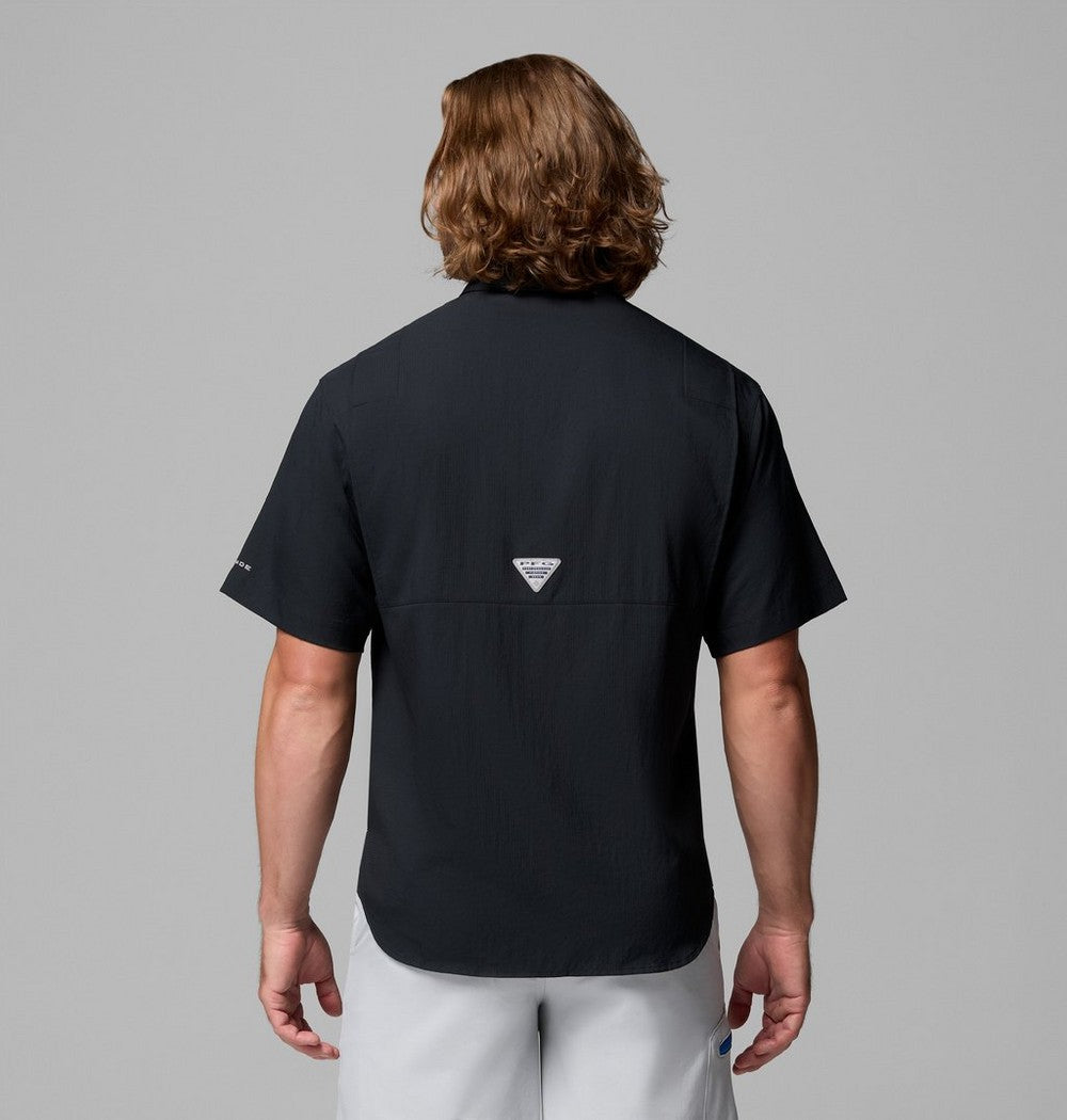 Men's Short-Sleeve Fishing Shirt - Blue
