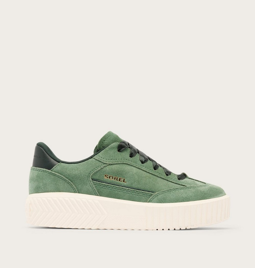 Women's T-Toe Leather Sneaker - Green