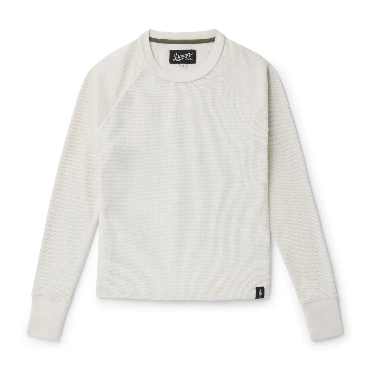 Waffle Knit Long Sleeve T-Shirt - Turtledove