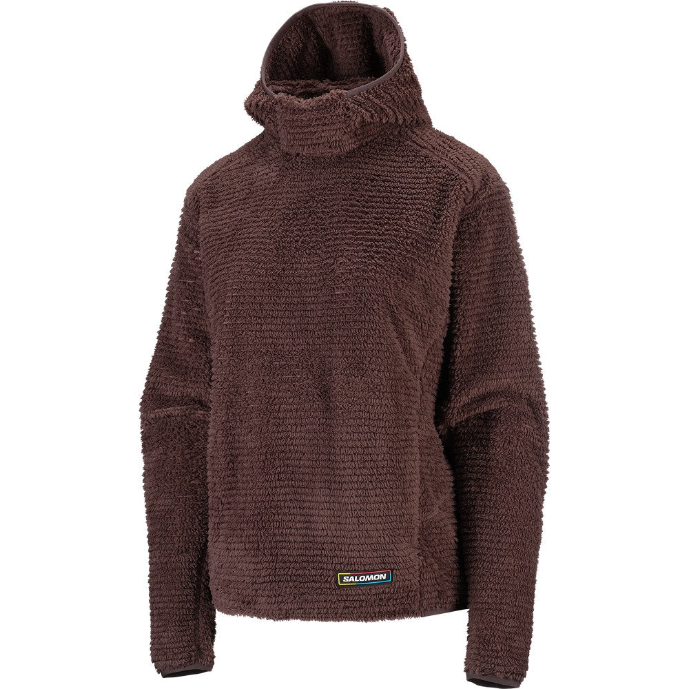 Women's Insulated Fleece Hoodie - Brown