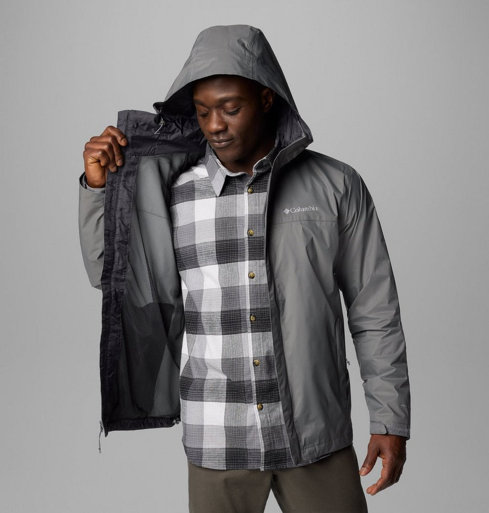 Men's Packable Rain Jacket - Blue