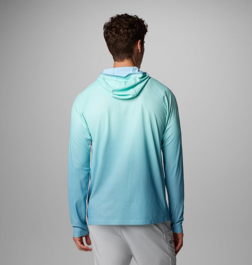 Men's UPF 50 Cooling Fishing Hoodie - Blue