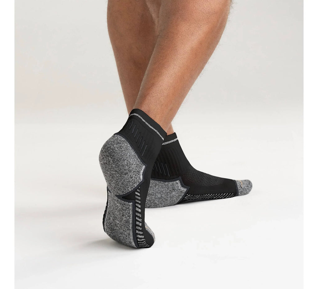 Midweight Quarter Socks 3-Pack - Black