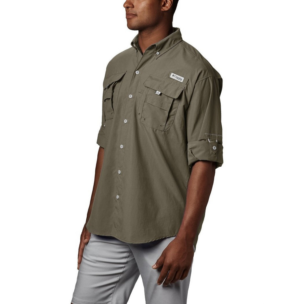 Men's Tall Long-Sleeve Vented Fishing Shirt - Gray
