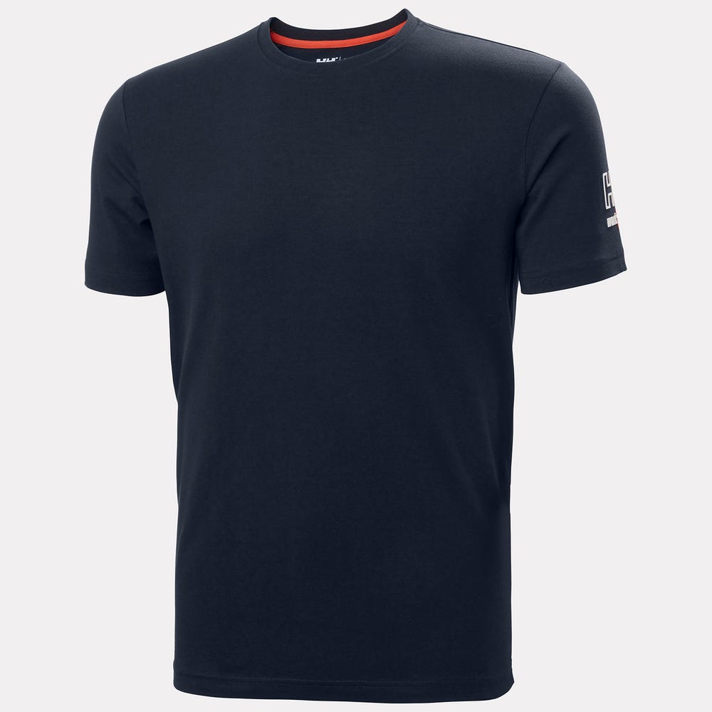 Cotton Stretch Work T-Shirt - Gray