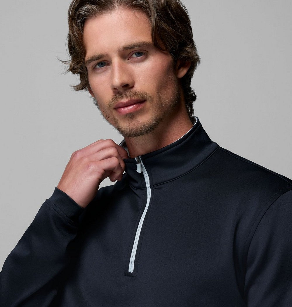 Men's UPF 30 Quarter-Zip Pullover - Peach