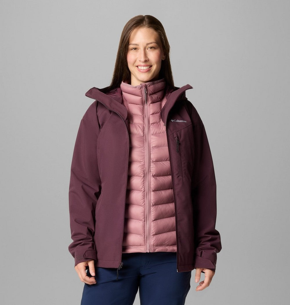 Women's 3-In-1 Waterproof Jacket - Brown
