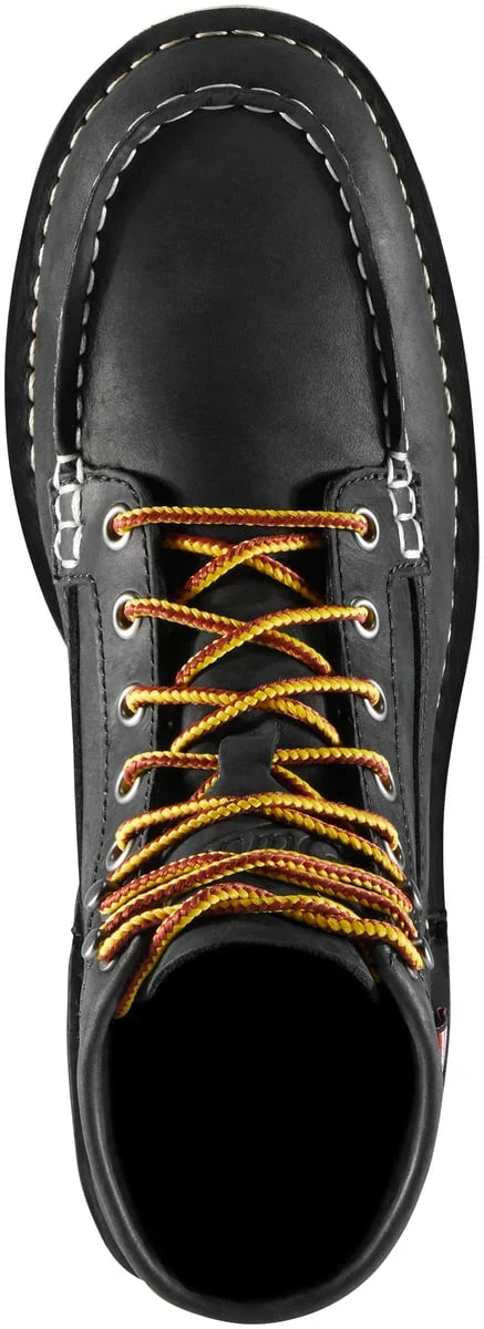 Women's 6-Inch Moc Toe Work Boot - Black