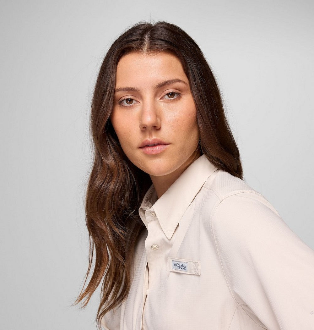 Women's Long Sleeve Fishing Shirt - Stone
