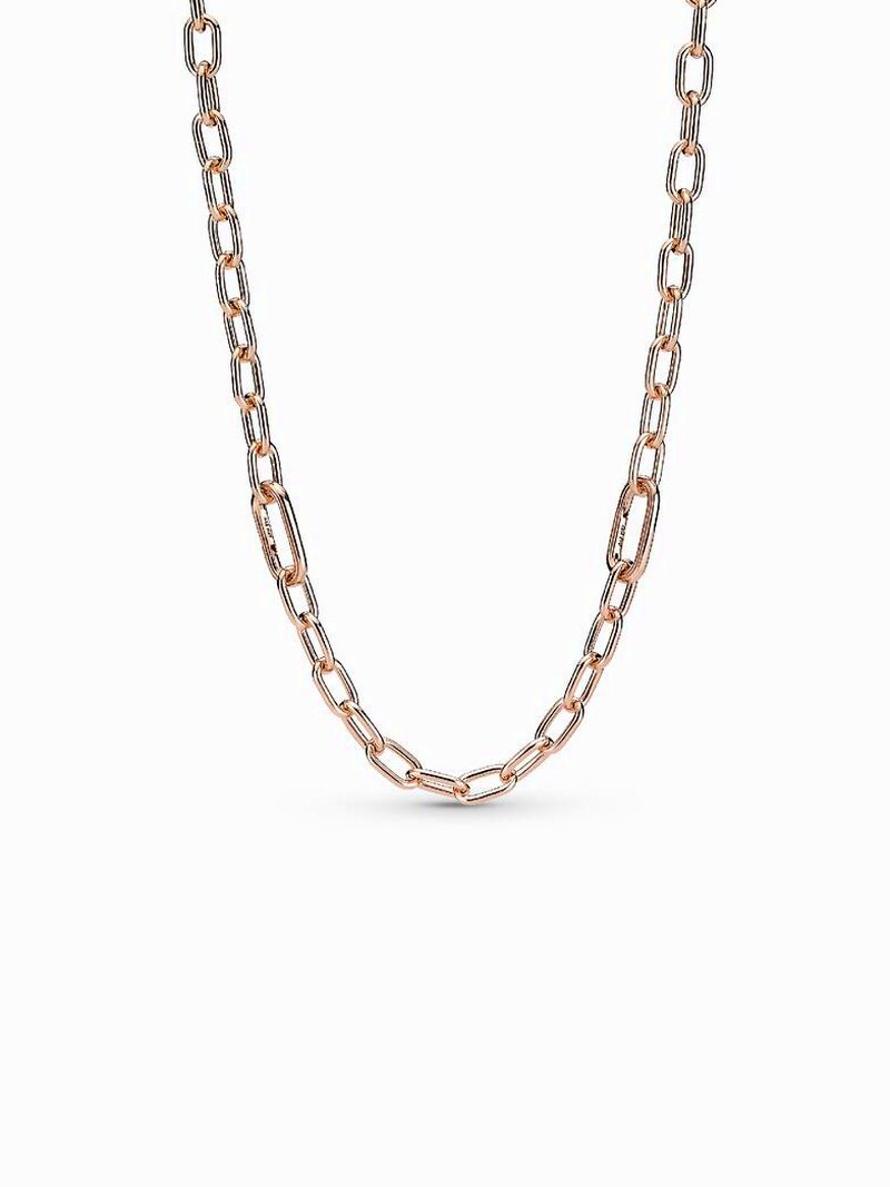 Rose Gold-Plated Small Link Chain Necklace