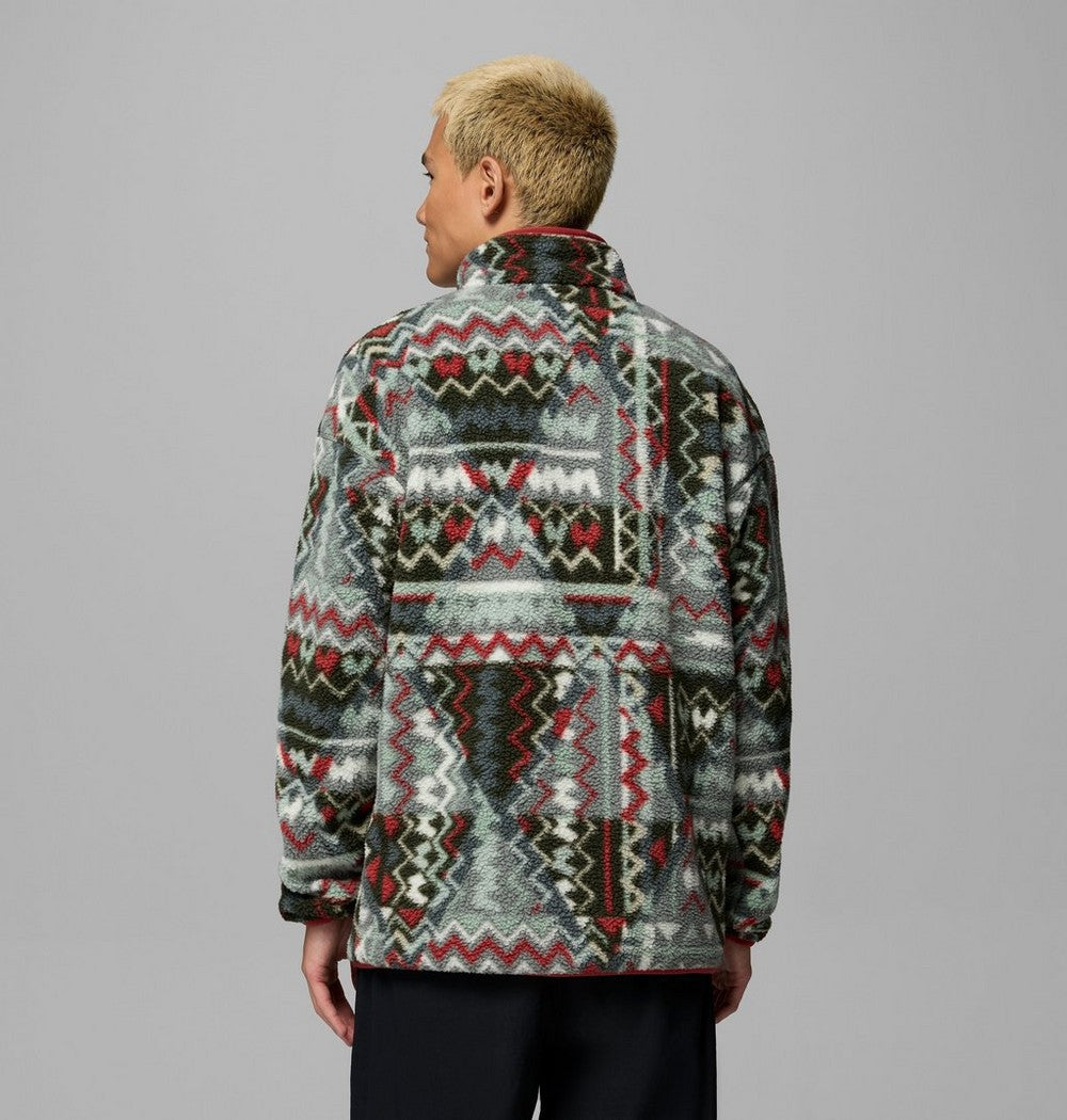 Men's Printed Half-Snap Fleece Pullover