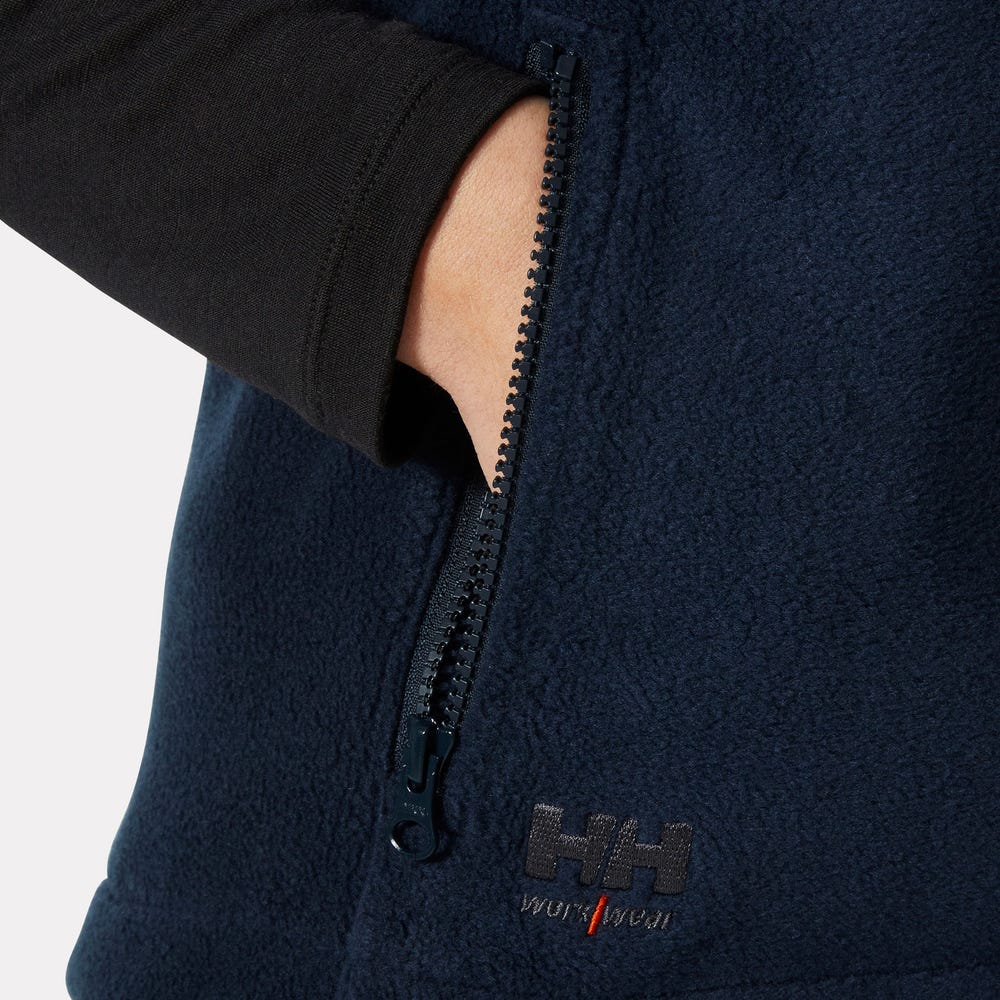 Women's Fleece Work Vest - Black