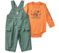 Baby 2-Piece Bodysuit & Ripstop Overall Set