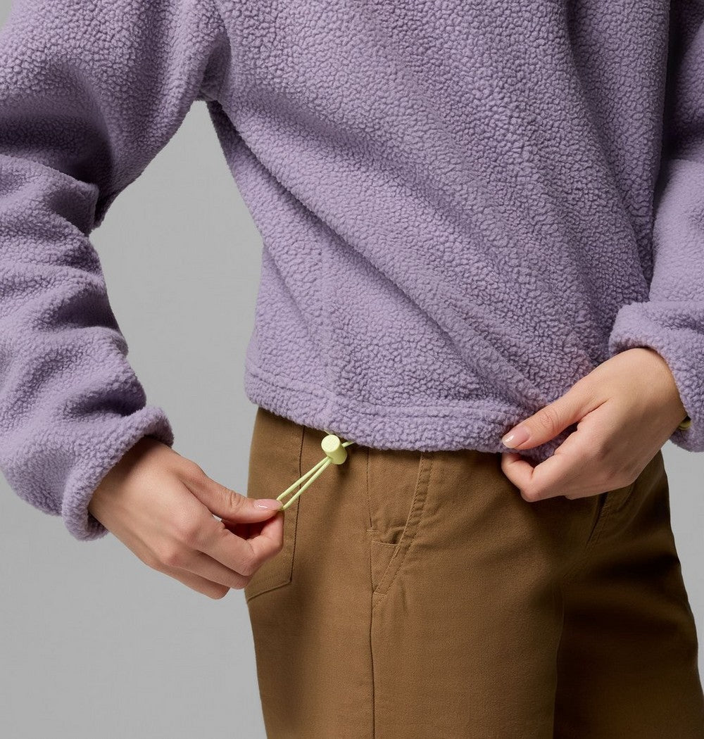 Women's Cropped Half-Snap Fleece Pullover
