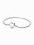 Sterling Silver Engravable Heart Clasp Bracelet