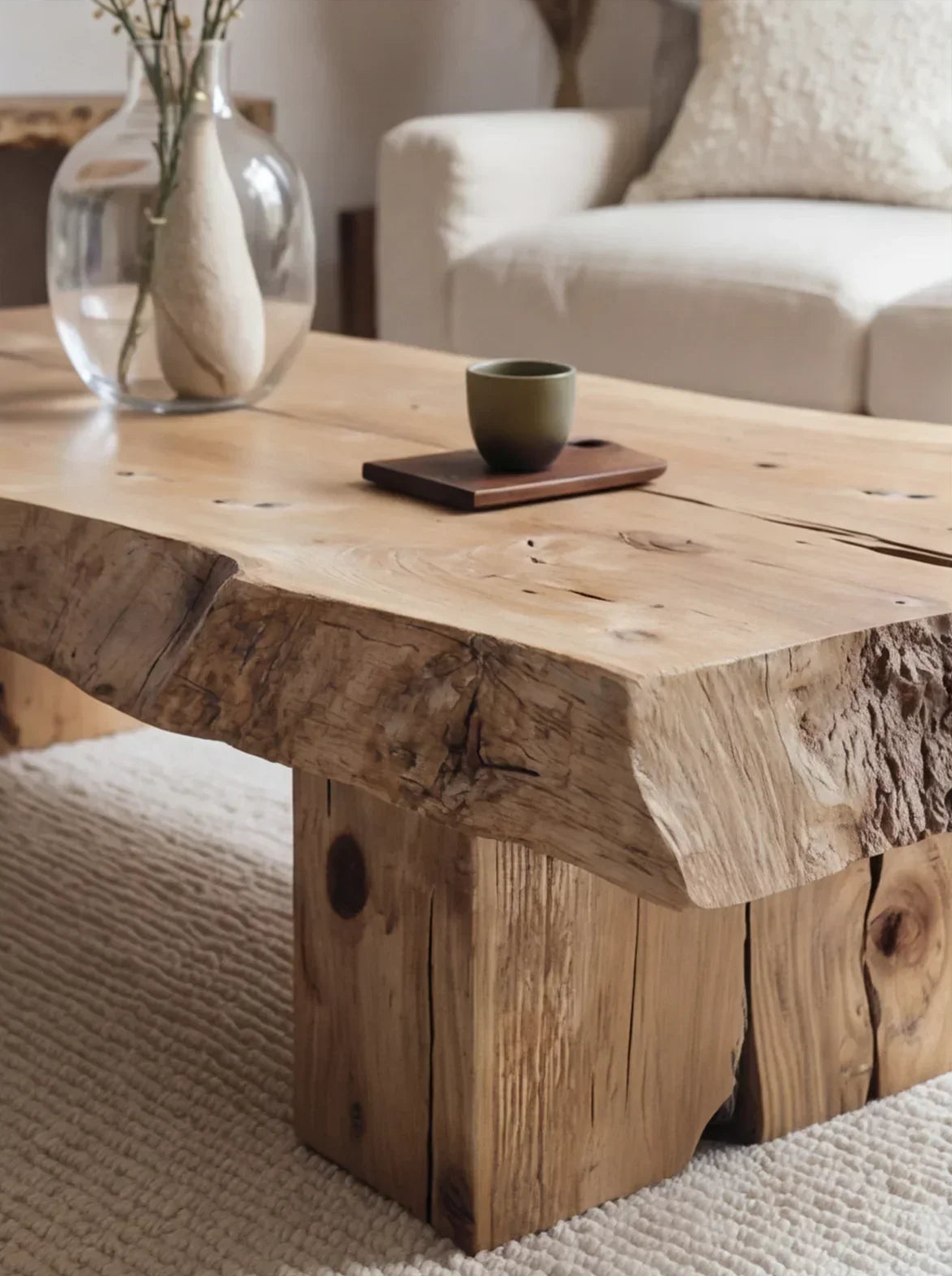 Rustic Handmade Wooden Coffee Table