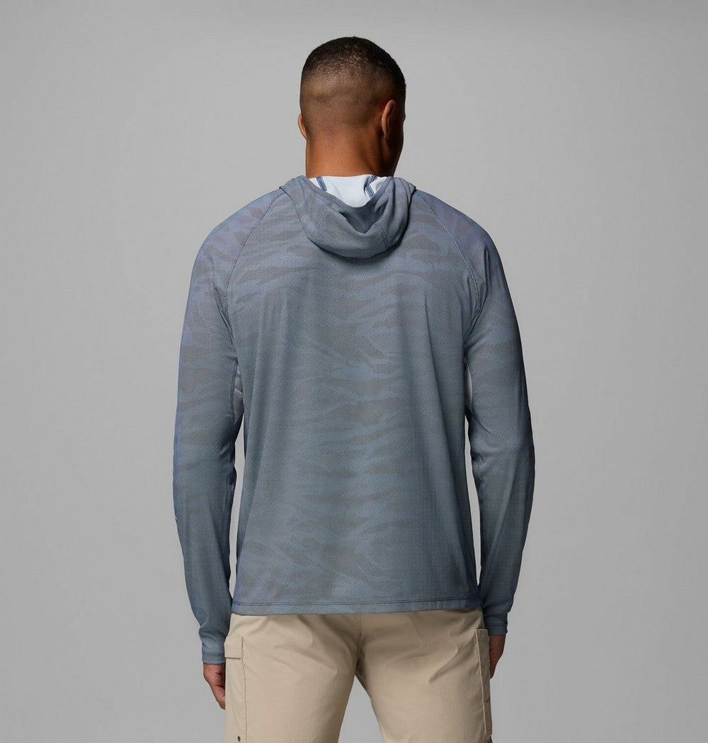 Men's UPF 50 Cooling Fishing Hoodie - Blue