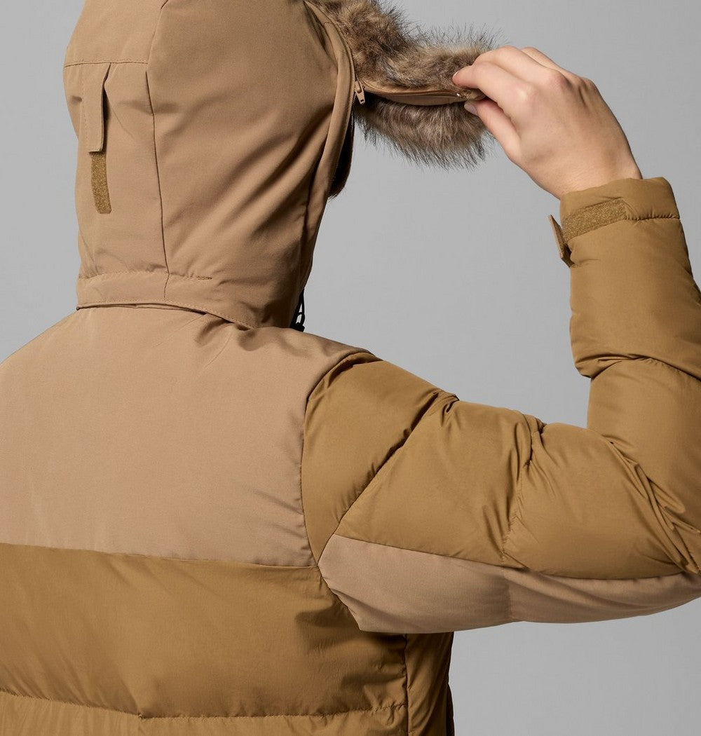 Men's Hooded Insulated Parka - Brown Black