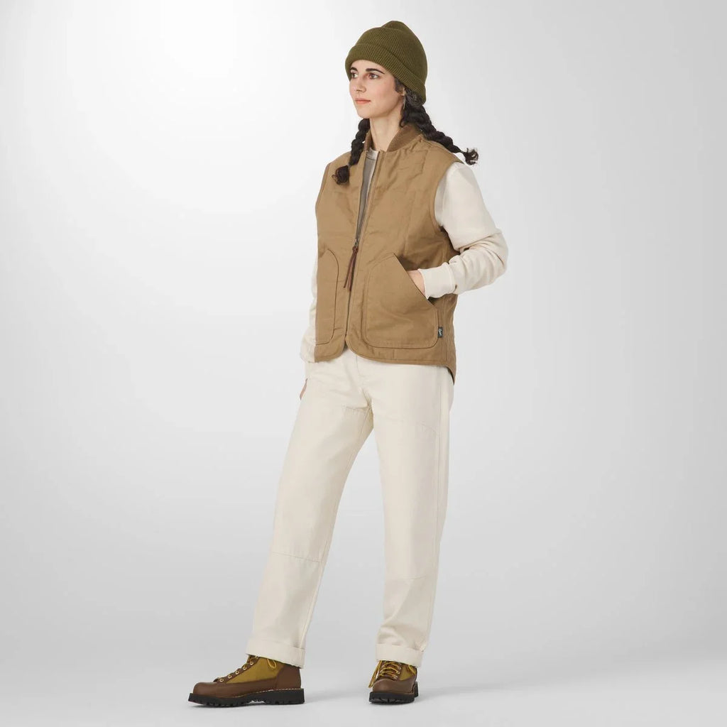 Insulated Duck Canvas Utility Vest - Khaki Olive