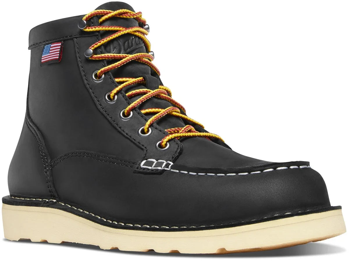 Women's 6-Inch Moc Toe Work Boot - Black