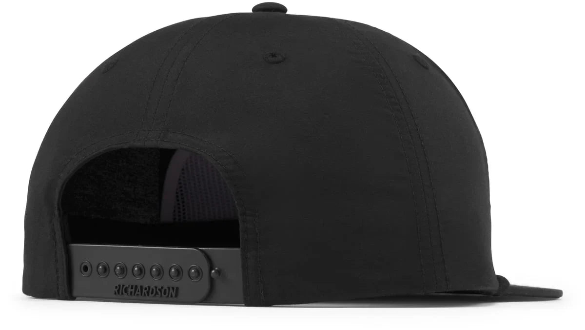 Shield Patch Snapback Cap - Black