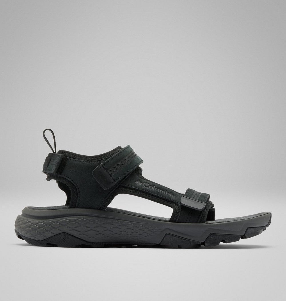 Men's Nubuck Leather Trail Sandal - Black