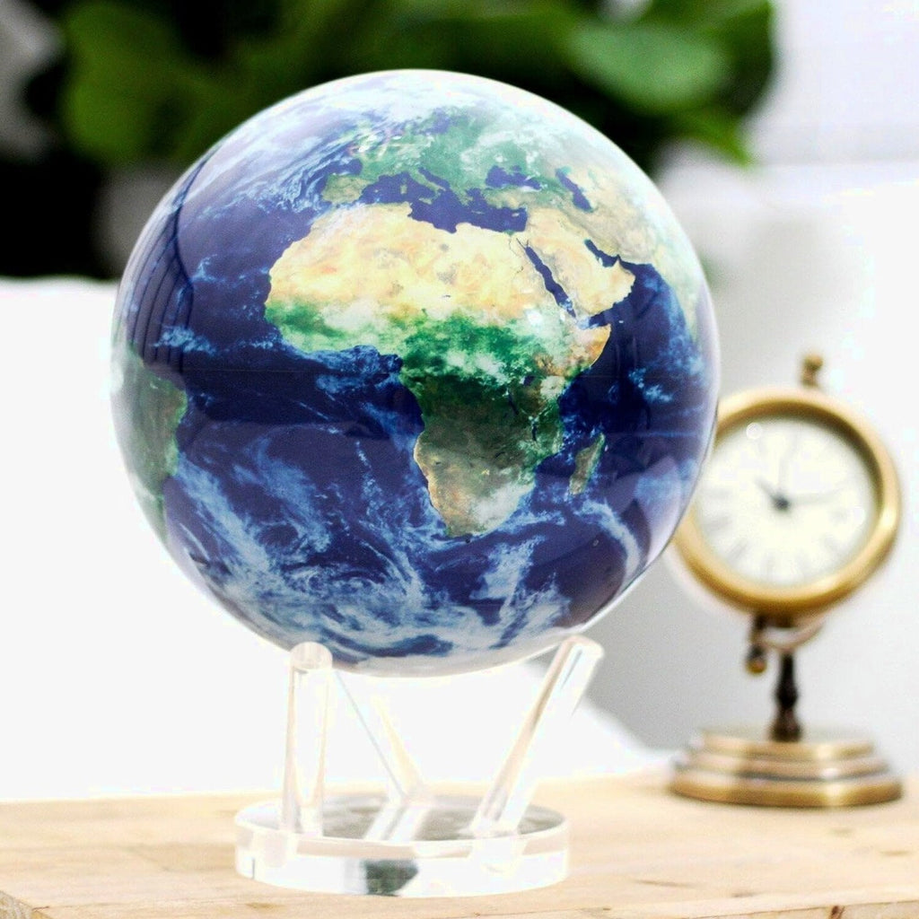 MOVA 4.5in Self-Rotating Physical Globe Earth With Clouds