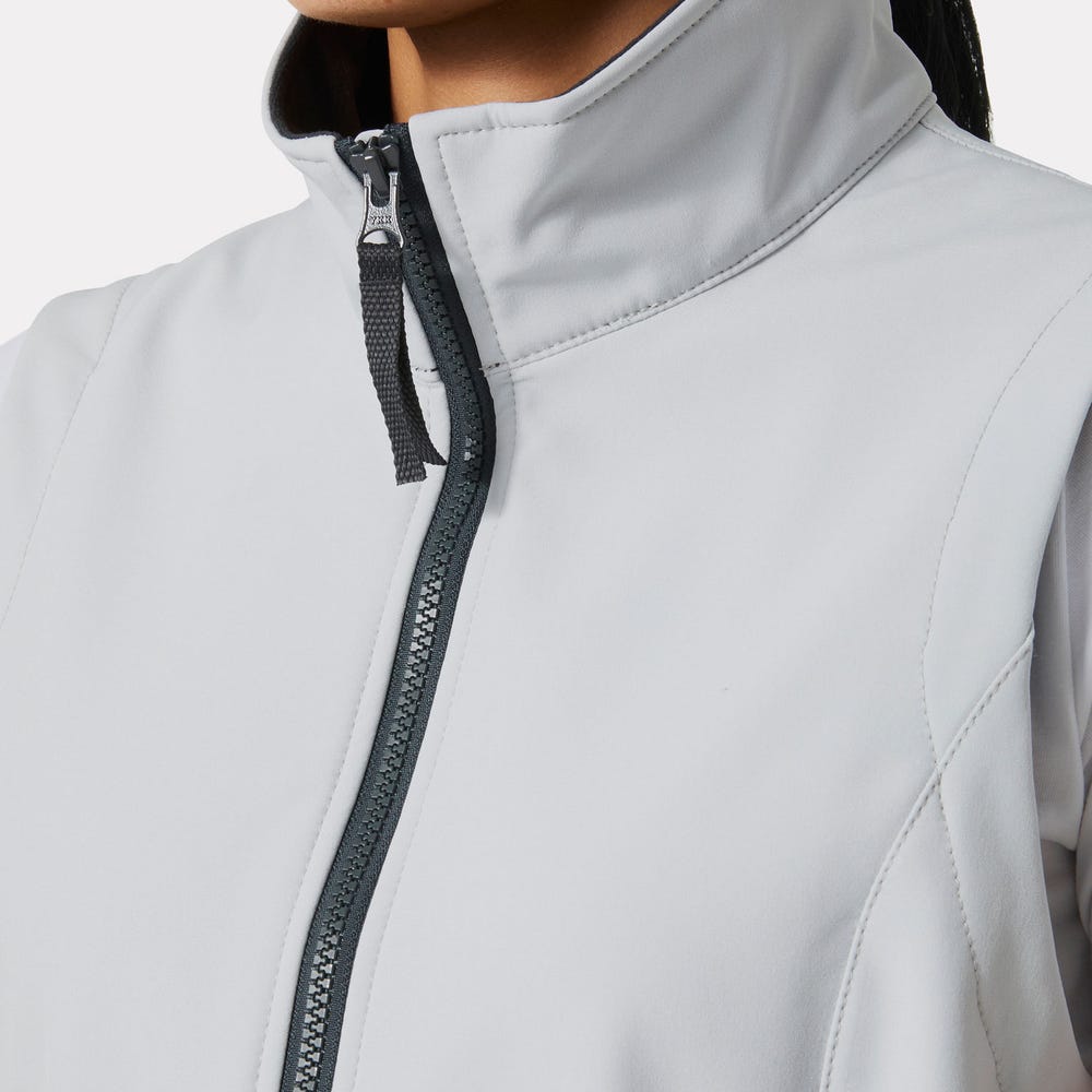 Women's Softshell Work Vest - Gray