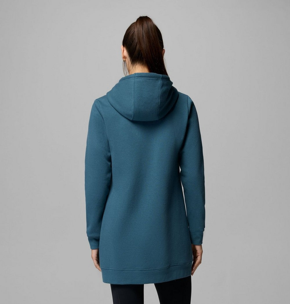 Women's Long Full-Zip Hoodie - Blue