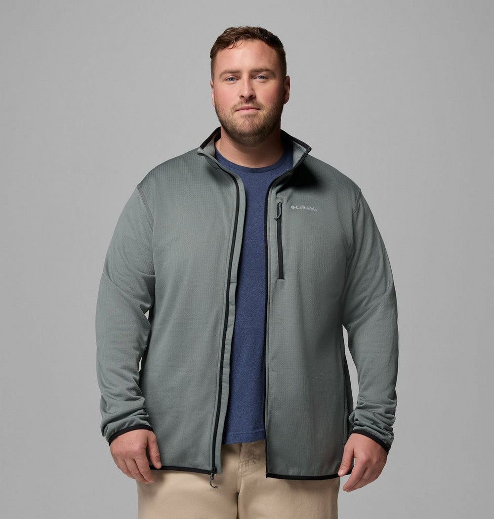 Men's Big Grid Fleece Full-Zip Jacket - Green