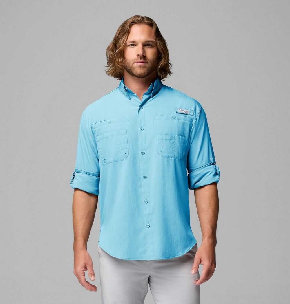 Men's Long-Sleeve Fishing Shirt - Teal
