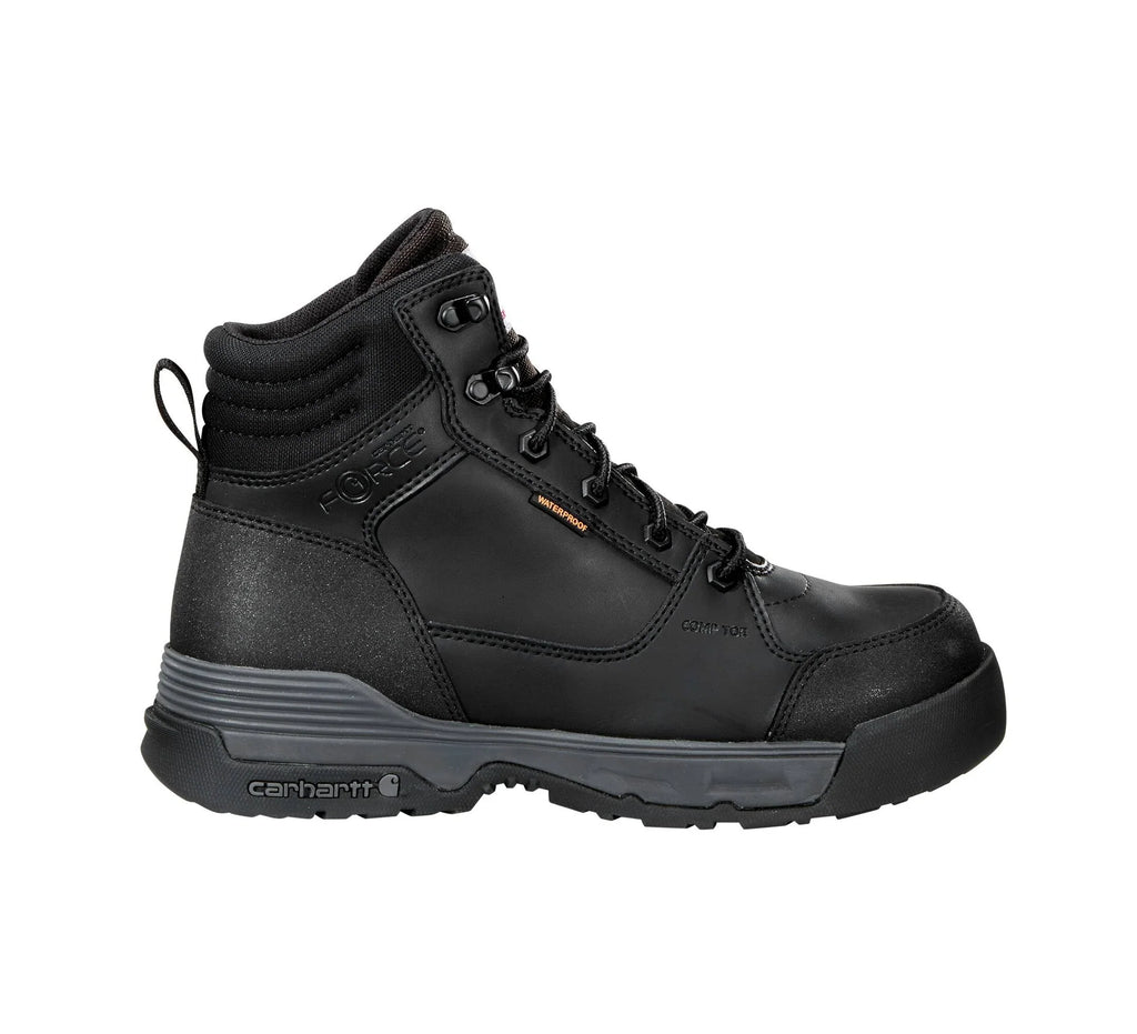 6-Inch Waterproof Composite Toe Work Boot - Black