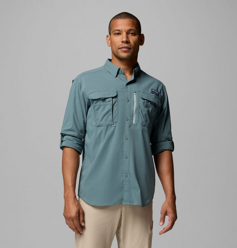 Men's UPF 50 Fishing Button-Up Shirt - Navy