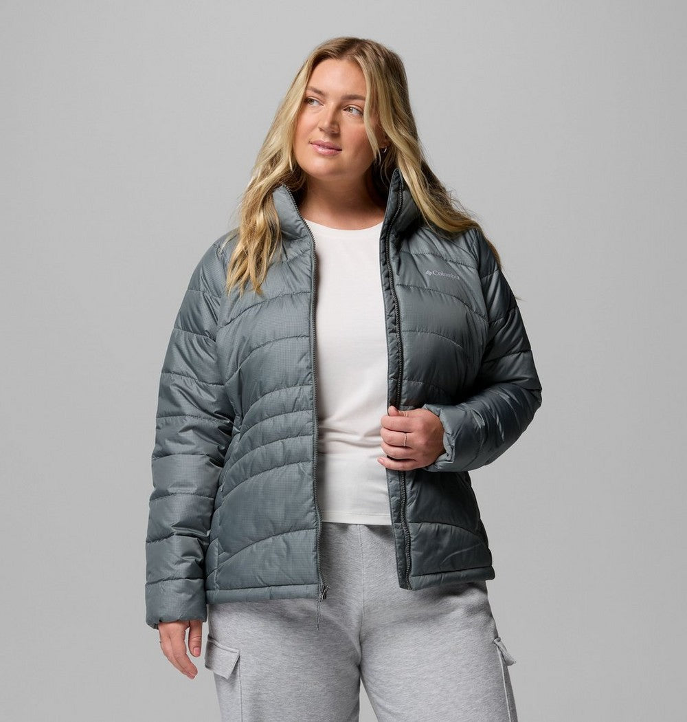 Women's Plus Size Insulated Hooded Jacket - Blue
