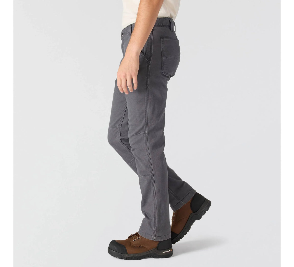 Slim Tapered Stretch Canvas Work Pants - Shadow