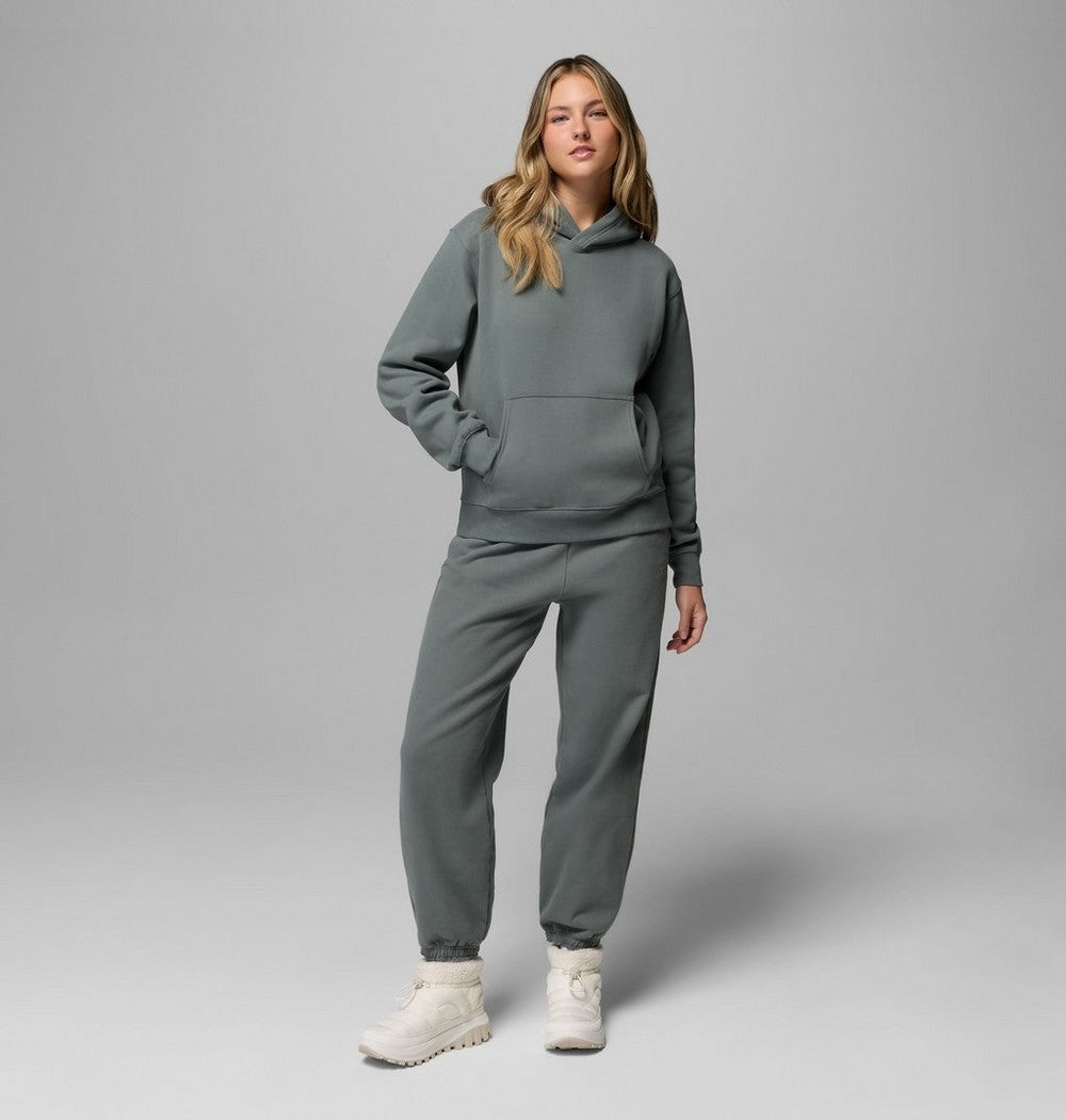 Women's Midweight Cotton Blend Hoodie - Brown