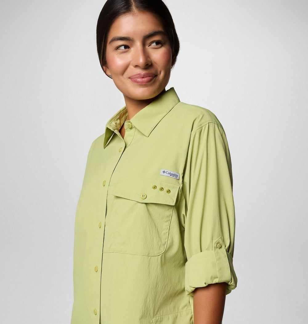 Women's UPF 50 Roll-Tab Fishing Shirt - Lavender