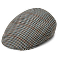 Massimo Burgundy & Navy Checkered Moda Flat Cap