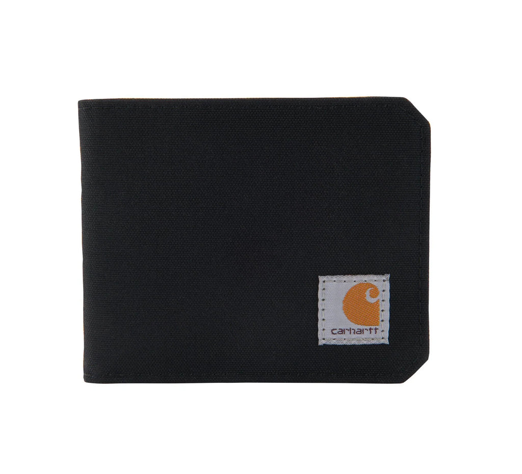 Water-Resistant RFID Bifold Wallet - Black