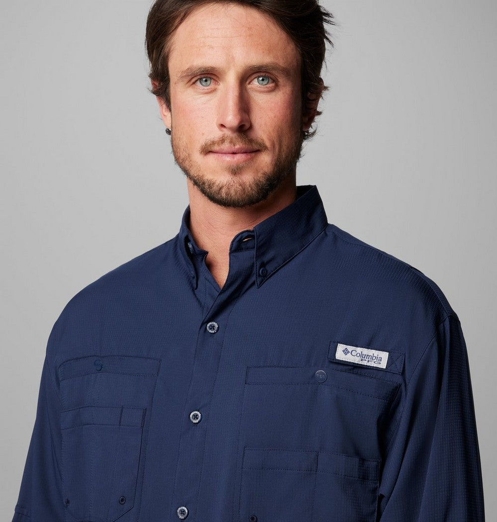 Men's Long-Sleeve Fishing Shirt - Teal