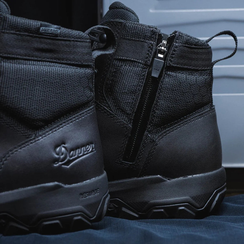 Men's Waterproof Side-Zip Duty Boot - Black