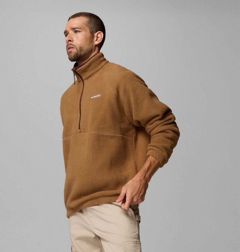 Men's Fleece Half-Zip Pullover - Dark Grey