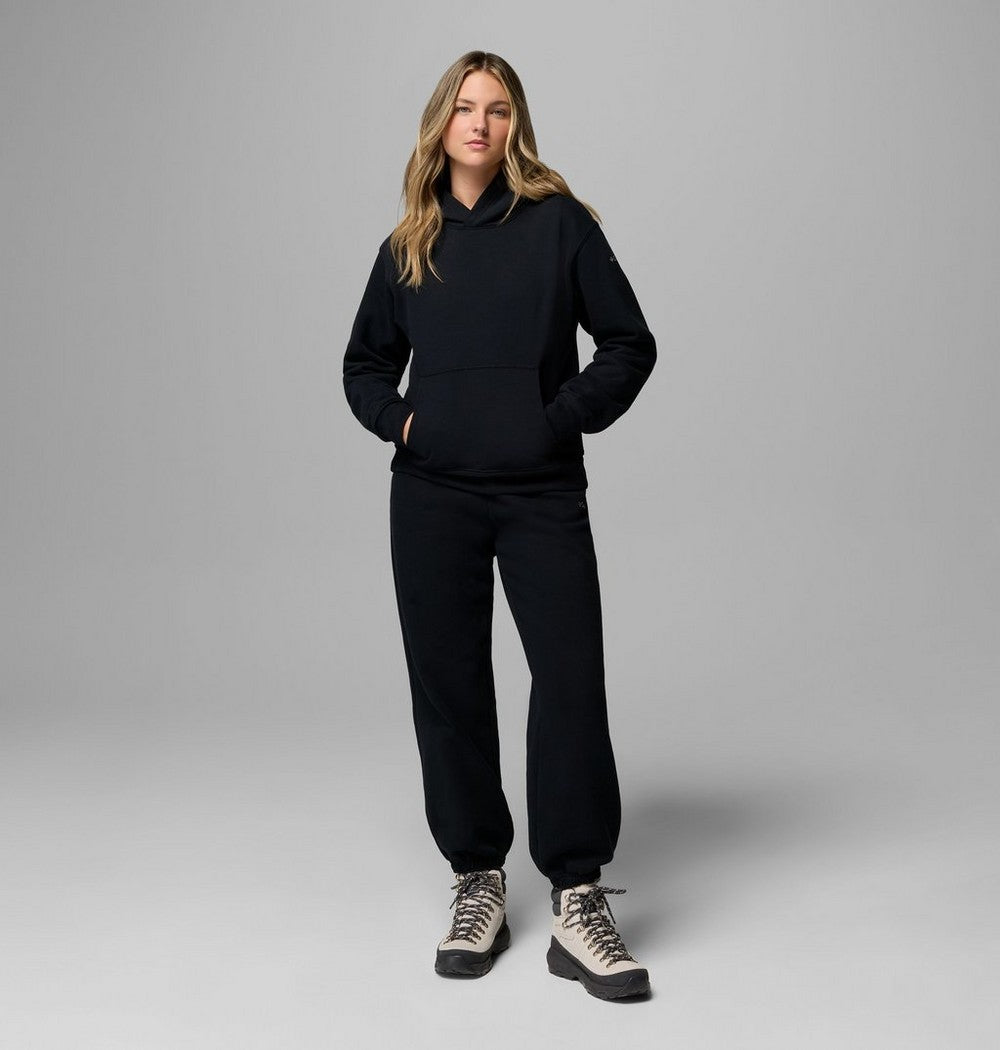 Women's Midweight Cotton Blend Hoodie - Brown