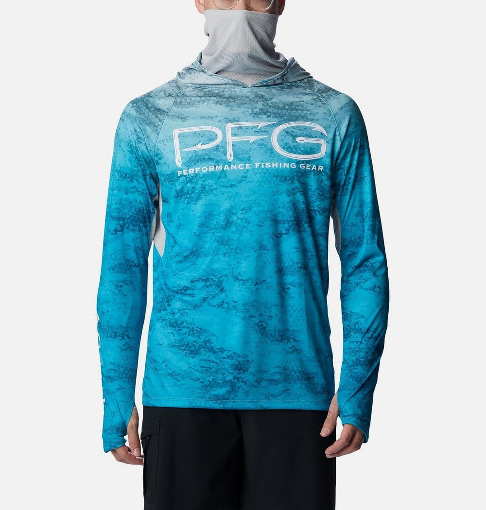 Men's Ventilated UPF 50 Sun Hoodie - Teal